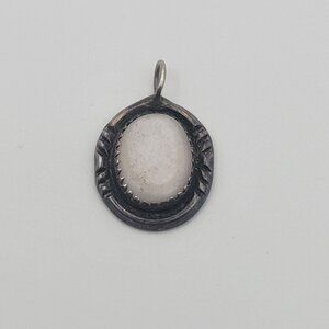 RB Richard Begay Navajo Pendant Mother of Pearl Sterling Silver Native American